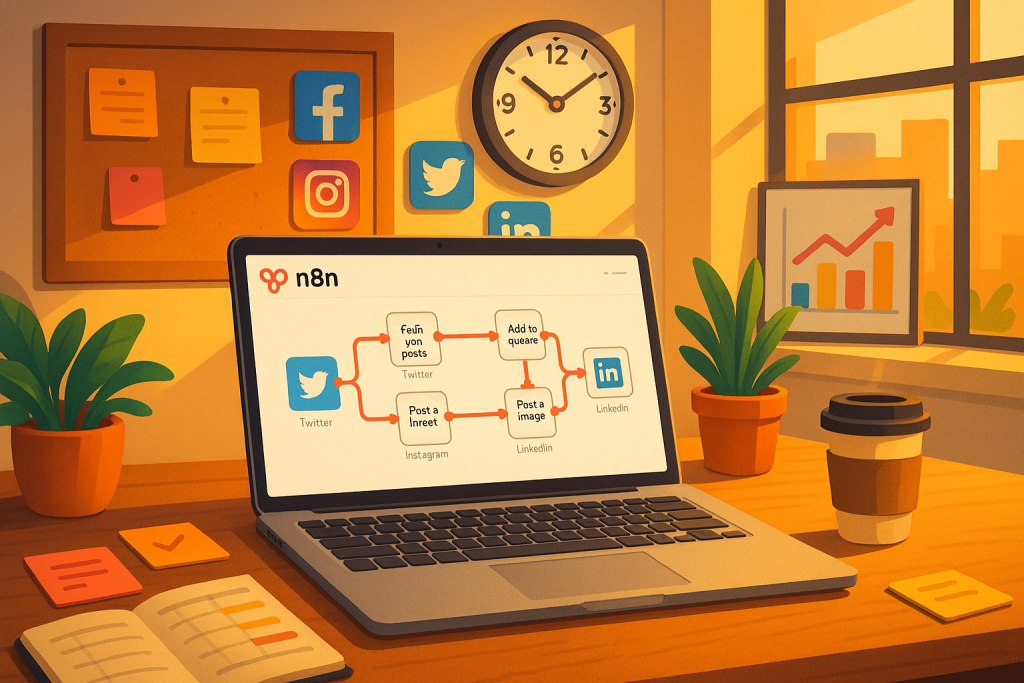 Automate social media using N8N Workflow Demo